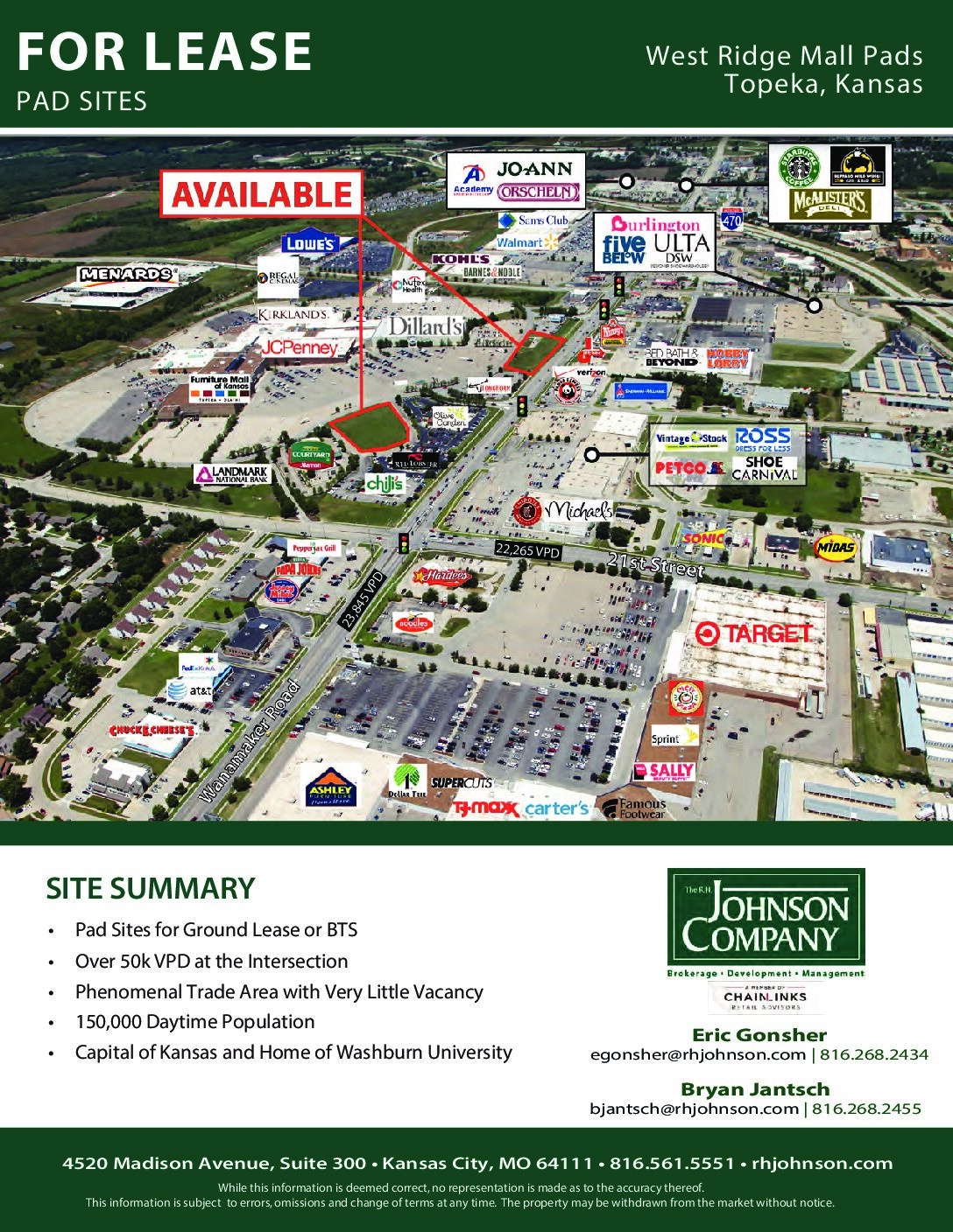 West Ridge Mall PAD SITE Pkg