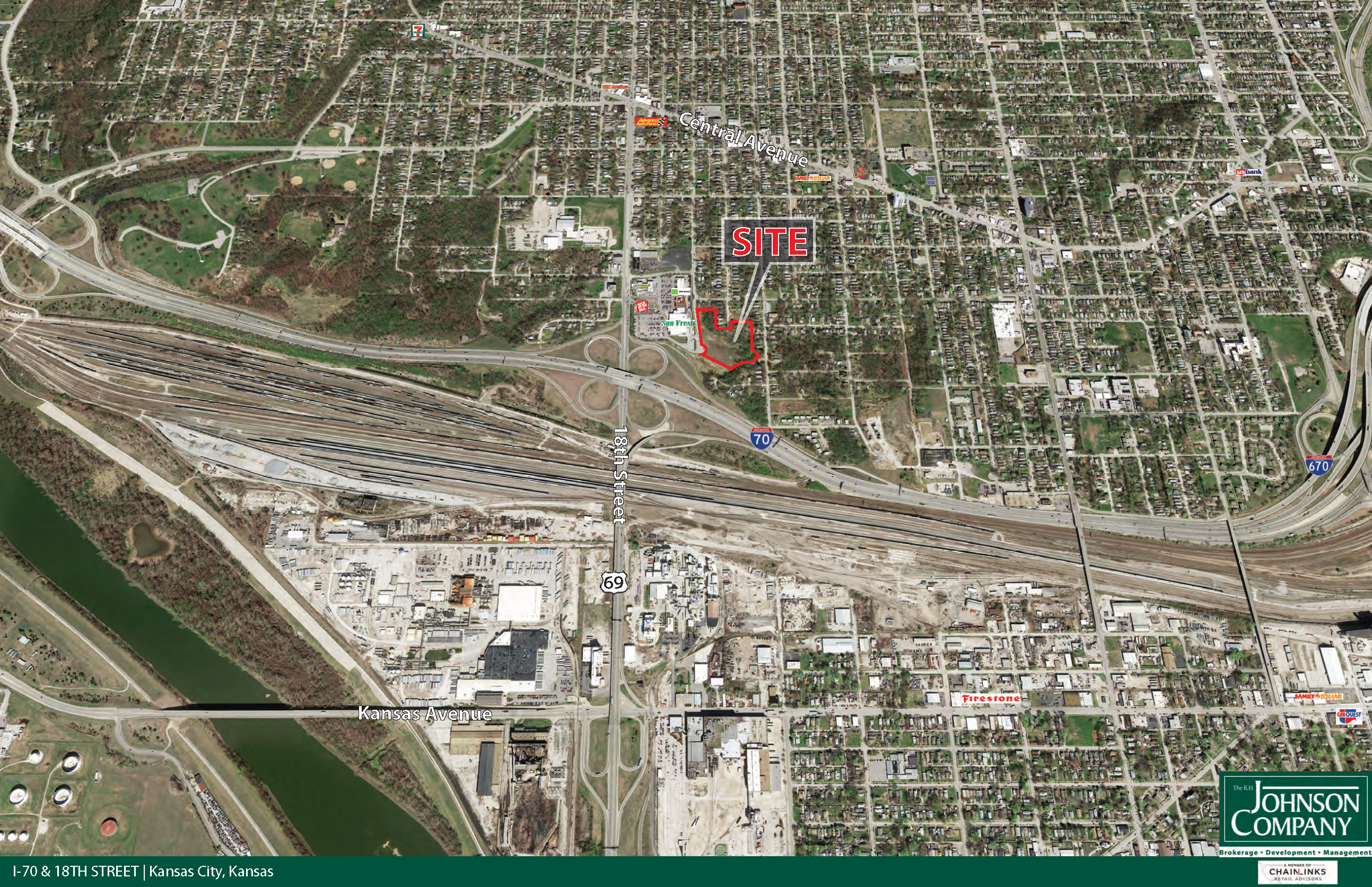 5+ Acres Land for Sale at I-70 & 18th St